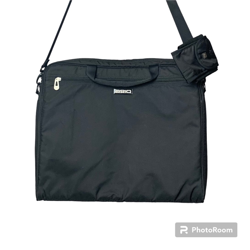 AXIO By HARODESIGN 15" LAPTOP CASE Black Padded Performance Mat w/Shoulder Strap